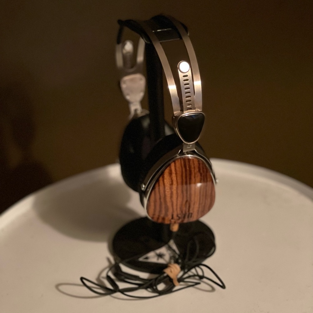 LSTN Troubadour Zebra Wood Headphones
